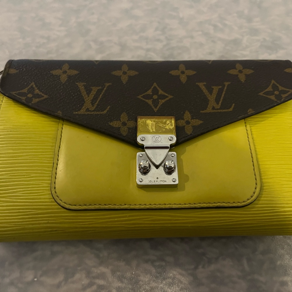 Louis Vuitton Yellow and Brown Full Wallet